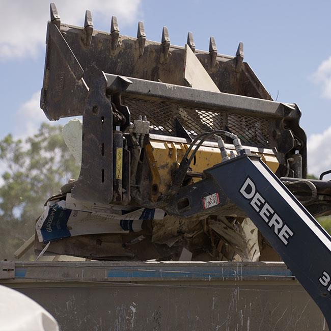 The neowaste team removing contruction waste